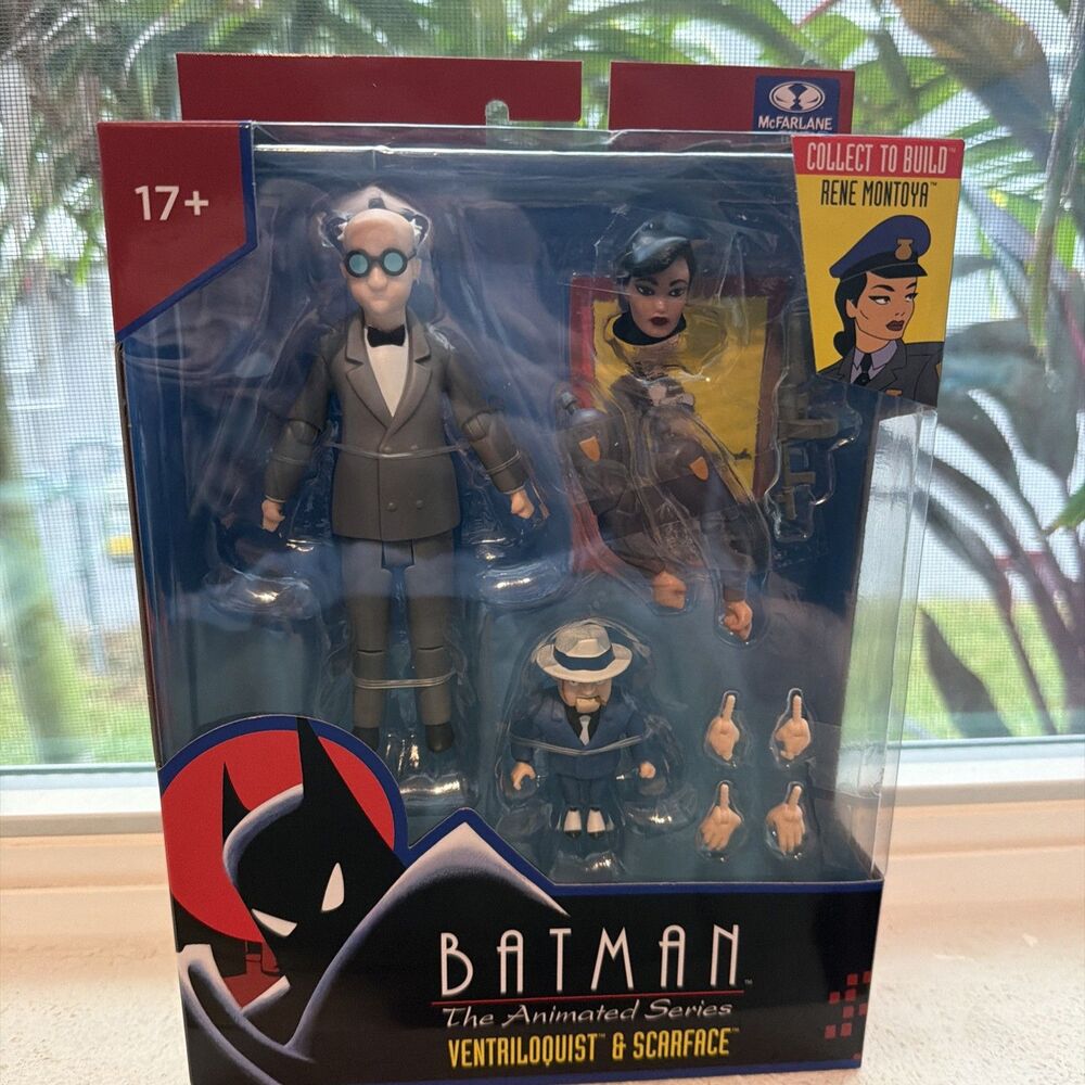 DC Batman BTAS Animated Ventriloquist & Scarface BAF Rene Montoya McFarlane NIH